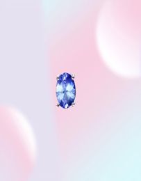 Jewellery 1ct Genuine Tanzanite Stud Earrings 925 Sterling Silver for Women Gemstone Korean Earings Fashion 6842966