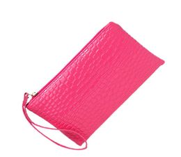 Women Clutch Bag Crocodile grain Candy Colours Business gifts Ladies Large Capacity Coin Purse Mobile Phone Bags gift bag lady 9881626