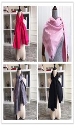 14colors square scarfs for womens Mens luxurys Pashmina Top quality Silks Cotton Blend Women Fashion Silk Scarf Designers Scarves 2082204