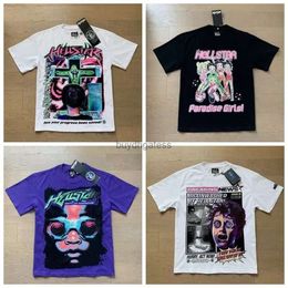 Vmmg Men's T-shirts Trendy Hellstar t Shirt Hell Star Head Print Washed Cotton Street Short Sleeve Designer T-shirt S-xl