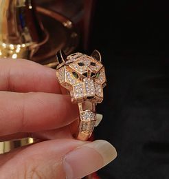 Classic aristocratic style personality design leopard head Jewellery ring fashion domineering rings as a gift for wedding engagement2546862