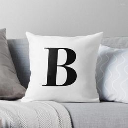 Pillow Letter B Initial Throw Luxury Case Christmas Pillowcase Rectangular Cover