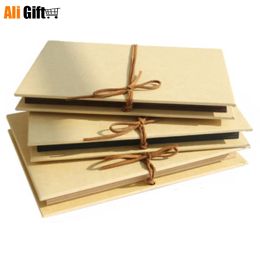 Albums Original Handmade Paper Stick Photo Album Fold Page DIY Paste Type Series/Couples Classmate Scrapbooking Baby Wedding Memory