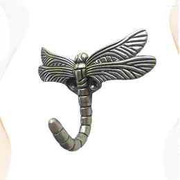 Hooks Cartoon Dragonfly Coat Hook Lovely Animal Hat Wall Hanging Door Back For Home El (Ancient Silver)