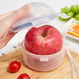 Storage Bottles PP Fruit Preservation Box Practical Keep Fresh With Lid Food Leak-proof Grade Circular Sealed Ginger