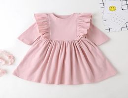 Girl039s Dresses designers clothes kids Autumn and summer whole 16 years old comfortable 95 cotton flounce skirt dress gi8795217