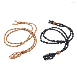 Jewelry Pouches Necklace DIY Cord Empty Stone Holder Rope With Adjustable Length For Bracelet Jewel