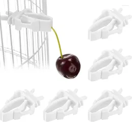 Other Bird Supplies Cage Food Clips Plastic Holder Parrot Feeding Fruit Vegetable Rack Portable Feeder For Accessories