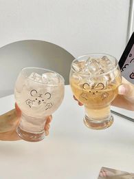 Wine Glasses Cute Tiger Beer Glass Cup Home Mug Girl High Value Milk Juice Drink Drinking Summer Couple