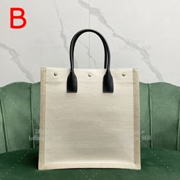 TOTE In linen Canvas Designer Knitting Handbag Fashion Shoulder bag 10A Mirror 1:1 quality Shopping bag 38cm With box WY066