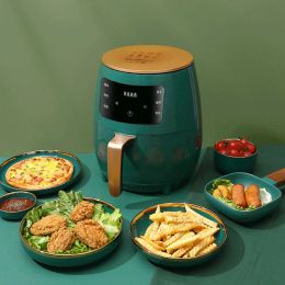 Fryers Air fryer household largecapacity smart electric fryer multifunction oilfree french fries machine Support drop shipping