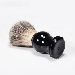 new 2024 1PC Badger Hair Men's Shaving Brush Salon Men Facial Beard Cleaning Shave Tool Razor Brush With Wood / Plastic Handle2. Badger hair