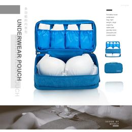 Storage Bags Women Foldable Divider Organizer Bra Box Daily Travel Bag For Underwear Cosmetics Makeup