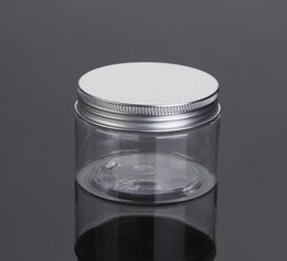 200pcs 100ml Empty Container for Styling Gel Hair Wax 100g Cream Jar PET Packaging with silver aluminum lid SN11942746209