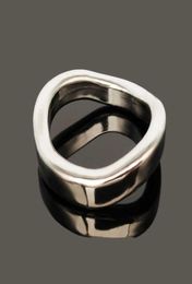 NUUN Penis Ring Male Stainless Steel Metal Lock Fine Ring Training Curved Ring Delayed Ejaculation Sex Toys For Men 2107208858438