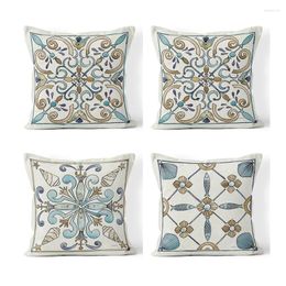 Pillow Art Geometry Cover Decorations For Home Ornament Happy Year Christmas Decor 2024