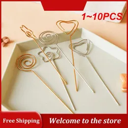 Forks 1-10PCS Creative Fruit Sign Portable El Restaurant Fork Golden Household Stainless Steel Dinnerware