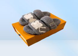 Women PASEO COMFORT slippers plush sherpa fleece Sandal designer luxury warm winter wool shoes paris fashion vintage buckle slides indoor shoes5074306