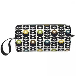 Storage Bags Custom Orla Kiely Toiletry Bag For Women Floral Scandinavian Makeup Cosmetic Organizer Lady Beauty Dopp Kit Box