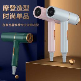 Electric Hair Dryer Household hair dryer high-power cold and hot air negative ion blue light care dormitory salon H240412