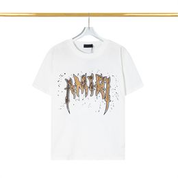 Summer Mens Designer T Shirt Casual Man Womens Loose Tees med bokstäver Tryck Kort ärmar Top Sell Luxury Men Loose Edition T Shirt Size M-XXXL A2