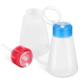 Nail Gel 2 Pcs Liquid Bottled Clear Polish Makeup Remover Dispenser Plastic Pump
