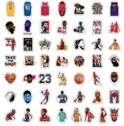 50PcsPack Mixed Basketball Stars Vinyl Sticker Waterproof Stickers for Water Bottle Laptop Planner Scrapbook Phone Wardrobe Wall 3043717