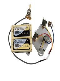 Zebra Humbucker Pickups Alnico 5 ProBucker PushPull Wiring Harness Electric Guitar Pickups For Gibson8366423