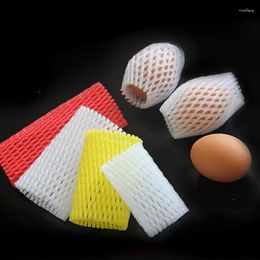 Storage Bags Fruit Protective Net White Foam Shockproof Scalable Elastic Network Tube Packing Strawberry Orange Transport Protect Pipe