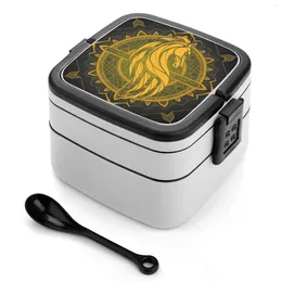 Dinnerware Rider Of Rohan Double Layer Bento Box Salad Portable Picnic The Middle Earth Fellowship