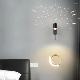 Wall Lamp Scandinavian LED Sconce Lights For Bedroom Aisle Entrance Living Room Nordic Bedside Stairs Study