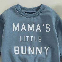 Clothing Sets Toddler Baby Boys Pants Easter Outfits Tracksuit Letter Print Long Sleeve Sweatshirt Jogger Suit