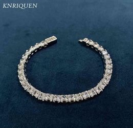 Classical 925 Sterling Silver 44mm Simulate Diamond Created Moissanite Strand Wedding Bracelet for Women Fine Jewellery GIft 16CM9984049