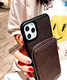Wallet Phone Cases For iPhone 14 13 Pro Max i 12 11 X XR XS XsMax 7 8 Plus Leather Card Holder Zipper Bag Luxury Designer Storage 5155305