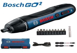 BOSCH GO2 Mini Electrical Screwdriver 36V lithiumion Battery Rechargeable Cordless with Drill Bits Kits Set home use Power Tool7614404