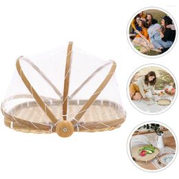 Dinnerware Sets Paper Cup Guard Woven Storage Baskets Containers Lids Bamboo Picnic Cover