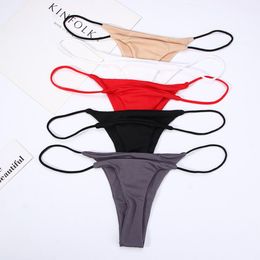 Women Female Low Rise Bikini Thin Strappy S-XL G Strings Panties Thongs Underwear