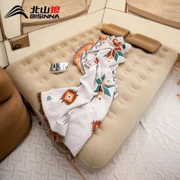 Blankets Inflatable Mattress Outdoor Portable Camping Equipment Double Airbed Thick For Lunch Break Blanket