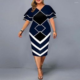 Casual Dresses Temperament Plus Size Hip-Wrapped Dress Women's Office