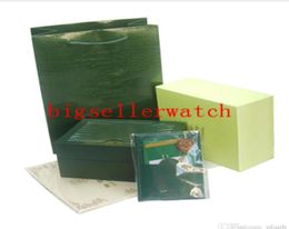 Top Luxury Watch Green Original Box Papers Gift Watches Boxes Leather bag Card 08KG For Watch Box6734812
