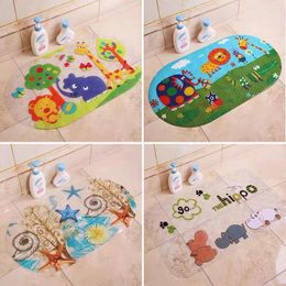 Bath Mats Colorful Duck Bathroom Shower Bathtub Children Cartoon Mat With Suction Cup Accessories