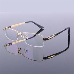 New Style Men Pure Titanium Eyeglasses Frames Half Frame Spectacle Frames M8001 High Quality Optical Frame Eyewear Glasses264b9920394