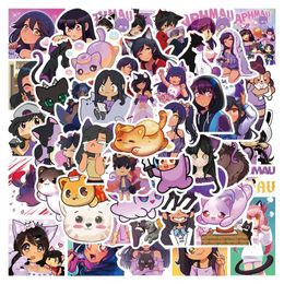 50pcs Aphmau stickers aphmau cat plush graffiti Sticker for DIY Luggage Laptop Skateboard Motorcycle Bicycle1539744