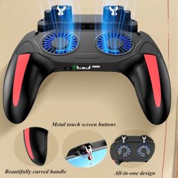 Gamepads H10 Gaming Accessories Handheld Grip Phone Game Controller Joystick Gamepad for PUBG Dual Cooling Fan Cooler for IPhone Android