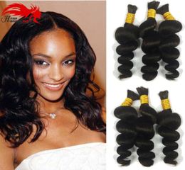 Human Hair For Micro Braids Bulk Hair No Weft Brazilian Virgin Loose Wave Human Remyn Hair Braiding2758036