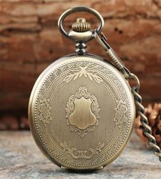 Creative BronzeSilver Gold Delicate Carved Pattern Shield Quartz Pocket Watch Analogue Floral rattan Pocketwatch Reloj de madera 21025811
