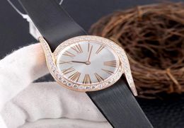 New Fashion Diamond Watch Simple Women039s Watch Imported Leather Imported Japanese Quartz Movement Sapphire Glass Diameter 33m6987388