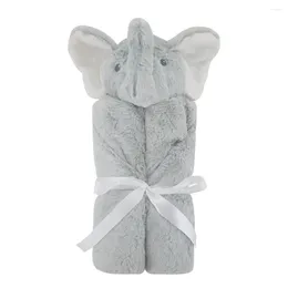 Blankets Baby Plush Stroller Comforter Winter Born Bed Sheet Grey Elephants Kid Boy Girl Swaddle Wrap Cobertor Infantil Quilt