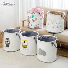 Laundry Bags OYOREFD Cute Cartoon Basket Foldable Large Capacity Toy Dirty Clothes Portable Waterproof Storage Baskets