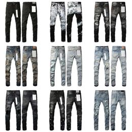 2024 Designer PURPLE BRAND for Men Women Pants Jeans Summer Hole Hight Quality Embroidery Purple Jean Denim Trousers Mens Purple Jeans gk668